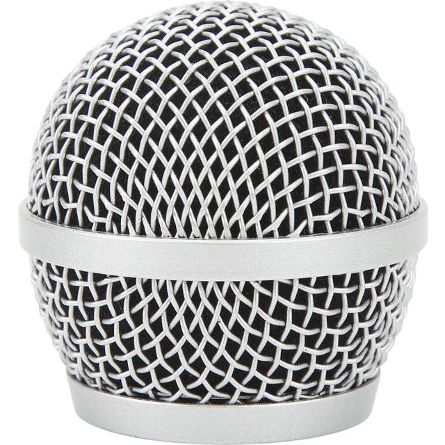 Microphone Grille Ball Head Stainless Steel Microphone Mesh Grill Mic Replacement Head Cover for