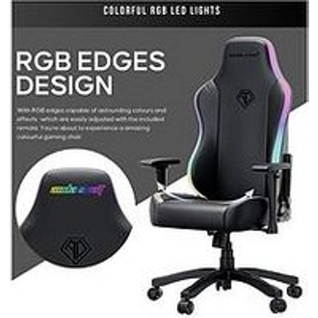 Anda Seat Luna RGB Gaming armchair Padded seat Black