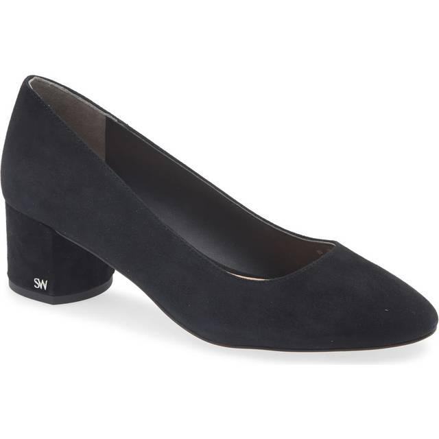Stuart Weitzman Bridget 50 Block Leather Pump