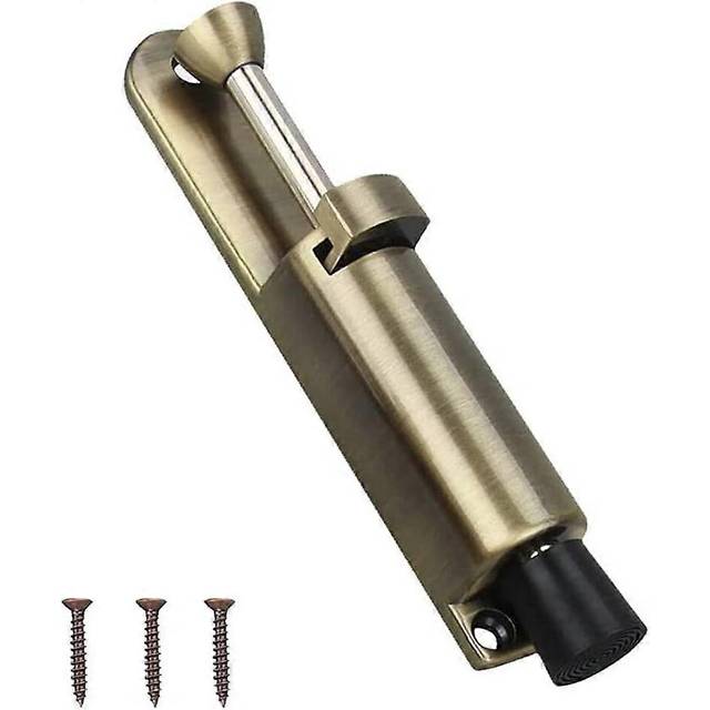 (As show, One size) Rubber Door Stopper, Door Holder Support, Zinc Alloy Heavy Duty Spring Loaded Door Stopper, with Foot Operated, Scr JTP