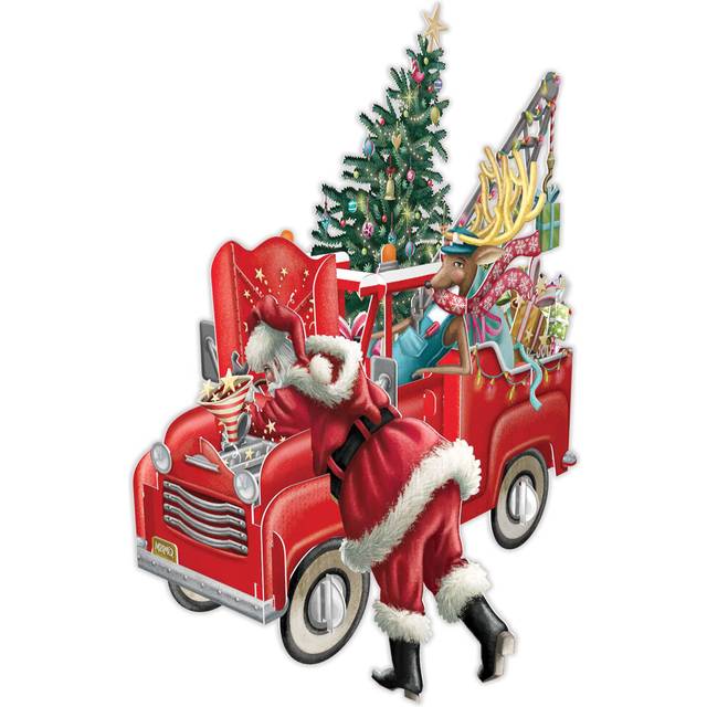 Me &amp; McQ ‘Santa’s Pickup’ 3D Christmas Card