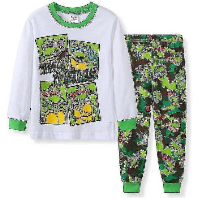 (4 Years, A) 4-7 Years Kids Teenage Mutant Ninja Turtles Pajamas Pjs Set Tops+pants Nightwear Sleepwear Outfits Gifts