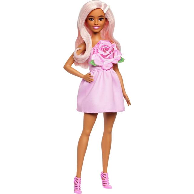 Barbie Fashionistas Doll in Strapless Rose Dress