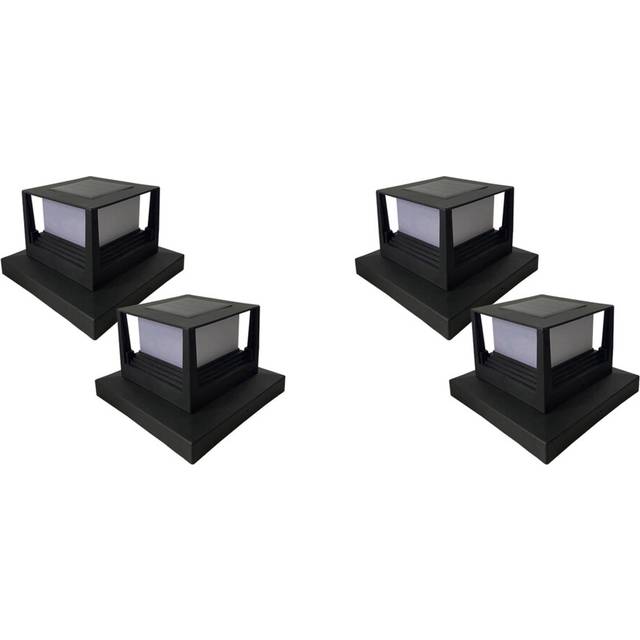 4PCS Solar Light Fence Gate Pillar LED Lamp Villa Column for House Patio Garden Wall