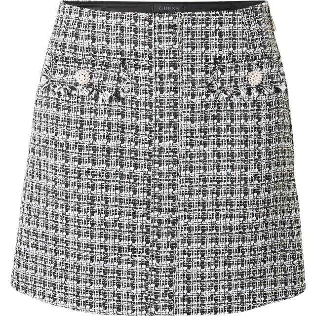 Guess Tweed A-Line Skirt - Metallic