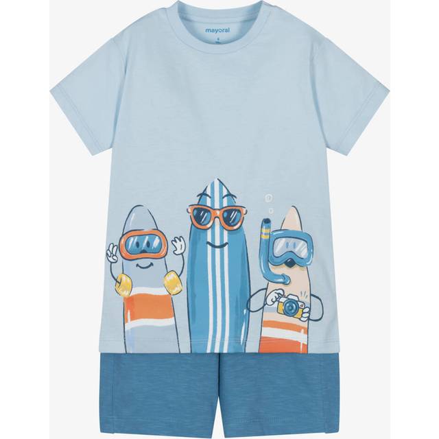 Mayoral Boys Blue Surf Boards Short Set - 2 year