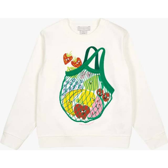 Stella Mccartney Kids Girls Ivory Cotton Fruit Basket Sweatshirt - 4 year