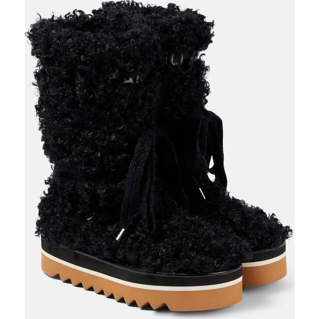 Stella McCartney Elyse faux fur snow boots - black (UK 3)