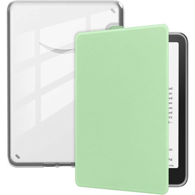 EIDERWOOD Amazon Kindle Paperwhite (2024) Konstläder Fodral - Genomskinlig / Ljusgrön