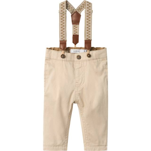 NAME IT Nbmryan Slim Chino Twi Pant Wb 5502-Yz F |Beige |74