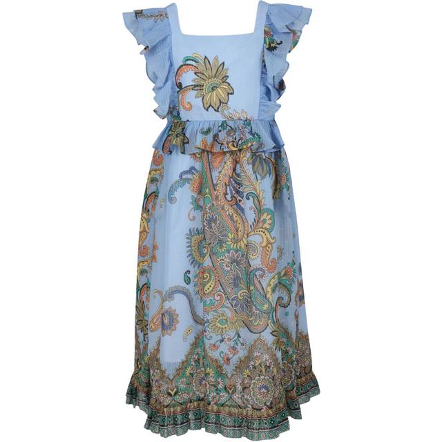 Elegant Paisley Print Dress