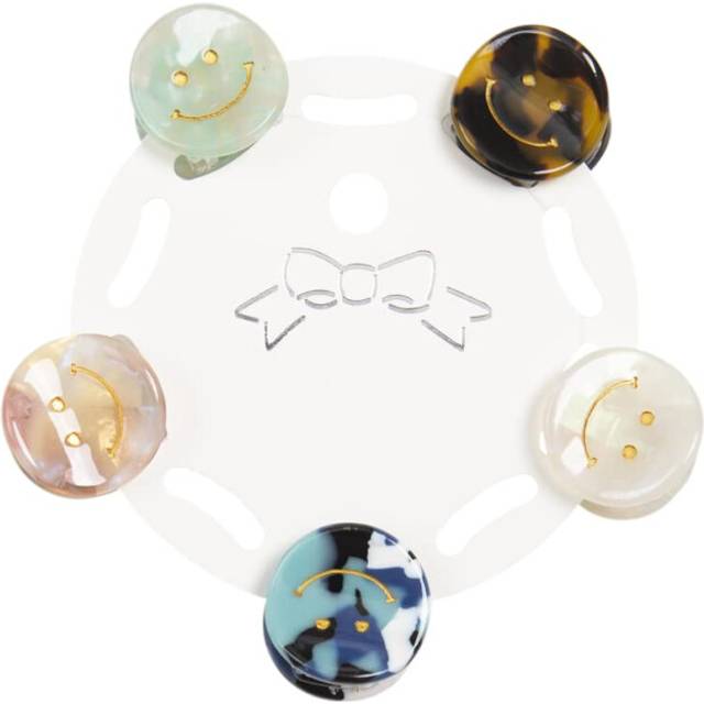 Hair Clip for Women and Girls - Cute Bow Girl's Hair Accessories Pin Ponytail Holder  Bobby Pin  Acrylic Resin Hairpin Gift (Mini Hair Clips - Assorte