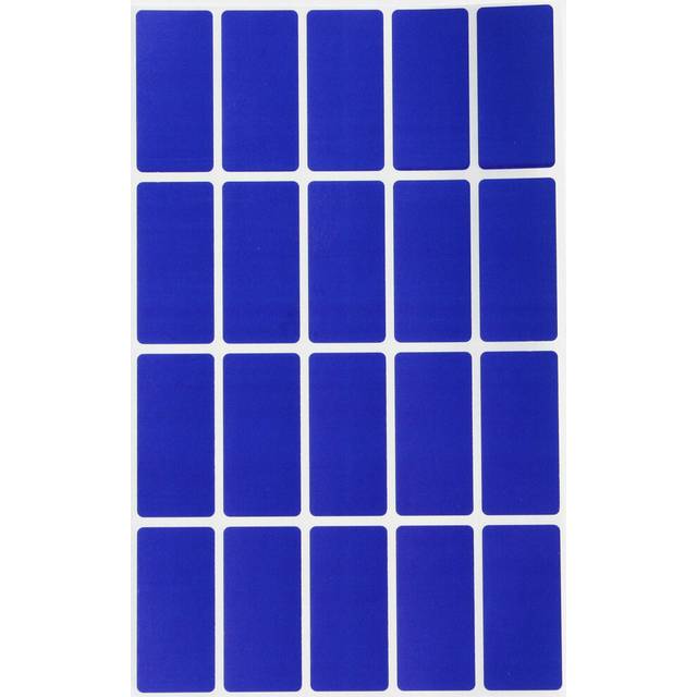 Royal Green Blue Colored File Stickers 1.57 inch x 0.75 inch - Color Code Labels Rectangular (40mm x 19mm) 300 Pack