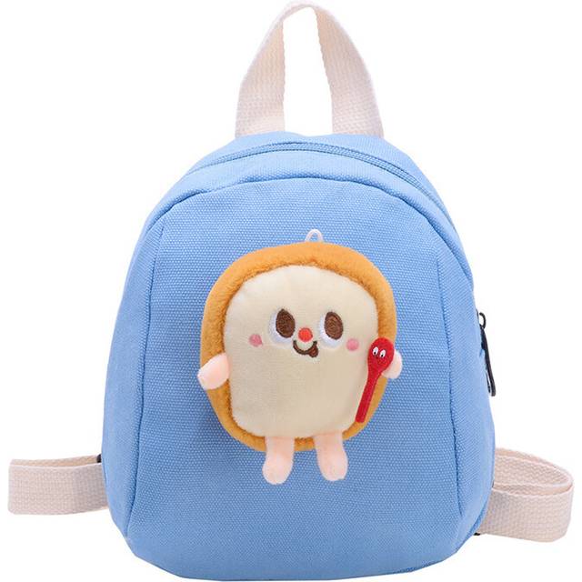 (Blue Bread) Hamburger Adorable Mini And French Fries Backpack For Kids Stylish And Functional