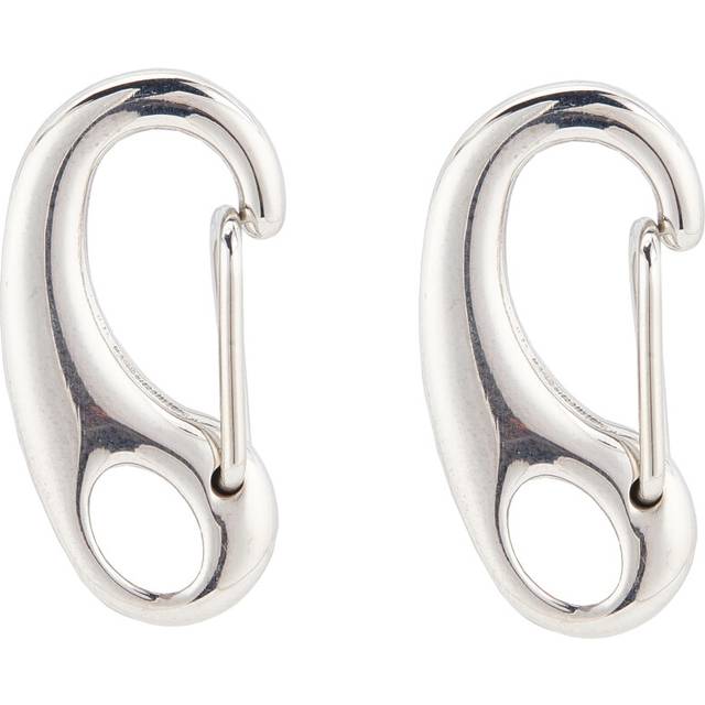 PH PandaHall 2 Pcs 304 Stainless Steel Eye Lobster Snap Clasp Key Chain 26x12.5x6mm Keyring Connection