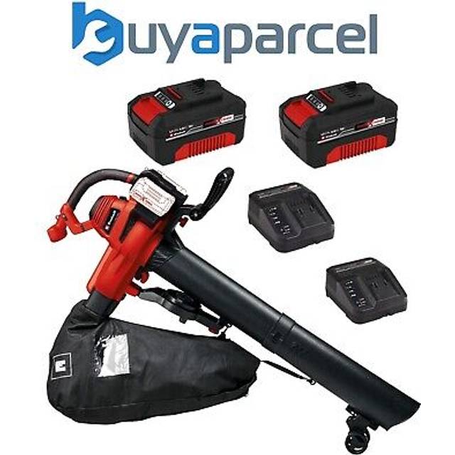Einhell 3433630 36v Cordless Leaf Blower Vacuum PXC + X2 4AH Battery Kit