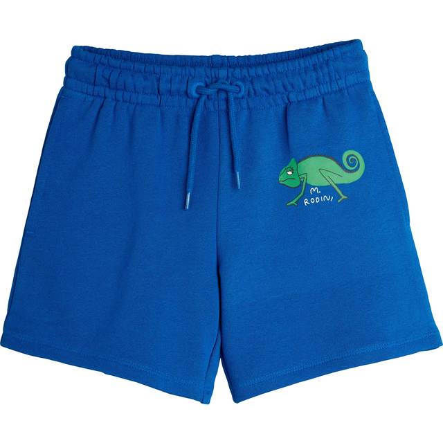 Mini Rodini GOTS Lizard Sweatshorts Blue | Blå | 104/110 cm