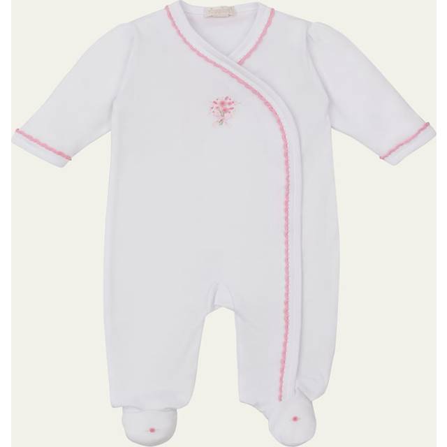 Kissy Kissy Girls White Pima Cotton Garden Bouquet Babygrow - 6-9 month