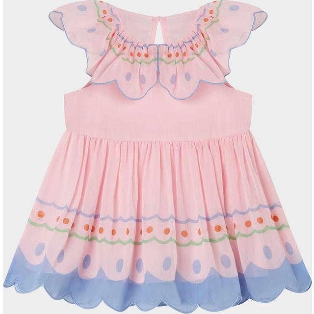 Stella McCartney Kids Baby ruffled printed dress - pink (M 24)
