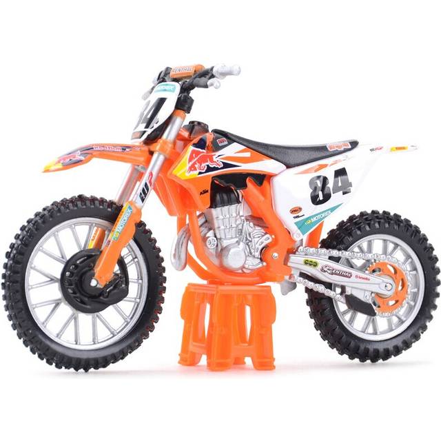 (KTM Sx-F) Bburago 1:18 2019 KTM 450 Dakar Rally 450SX-F Static Die Cast Vehicles Collectible Motorcycle Model Toys