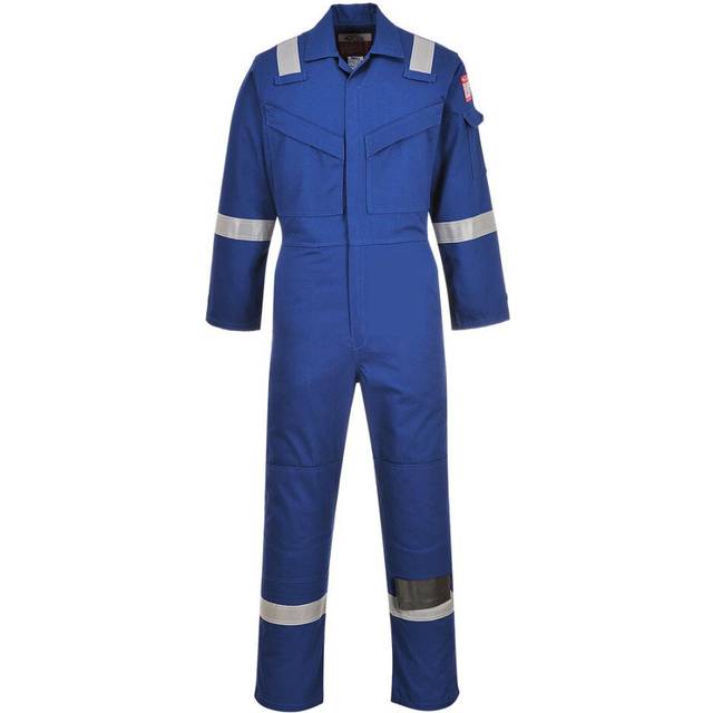(S, Royal Blue) Portwest Unisex Adult Flame Resistant Anti-Static Overalls