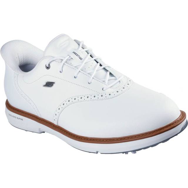 Skechers Go Golf Prestige Spiked Waterproof Shoes - White White / 9.5
