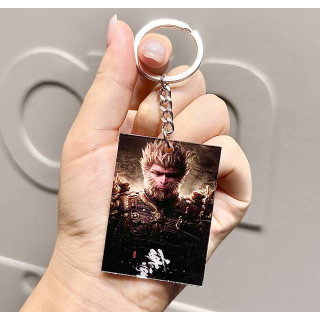 (Wukong 8) And Fun Colorful Black Myth Wukong Acrylic Keychain Perfect For Students Colleagues And Loved Ones