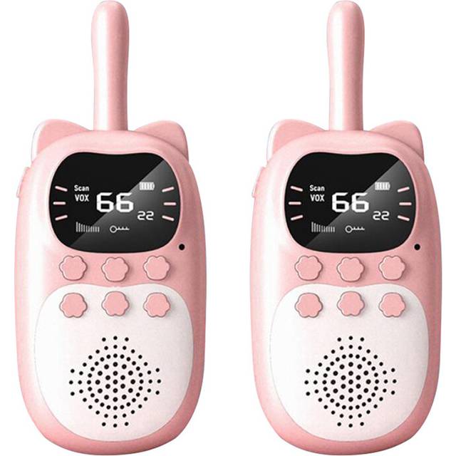 (Pink) 2PCS Children's Walkie-Talkie Parent-Child Interactive Toys Boys And Girls Mini Wireless Phone, Walkie