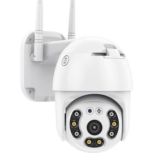 (white, UK Plug) 5mp Hd Ptz Ip Camera Security Camera 5g Wifi Wireless Audio Outdoor Waterproof Ir Night Vision Video Cctv Surveillance Camera View Vi