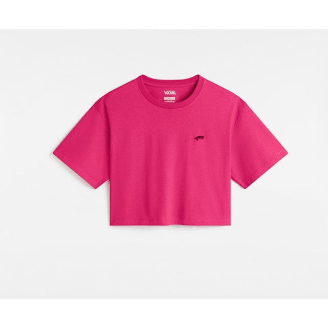 Vans Women's Salton Relax Crop S/S T-shirt Dam Storlek XS Färg rosa