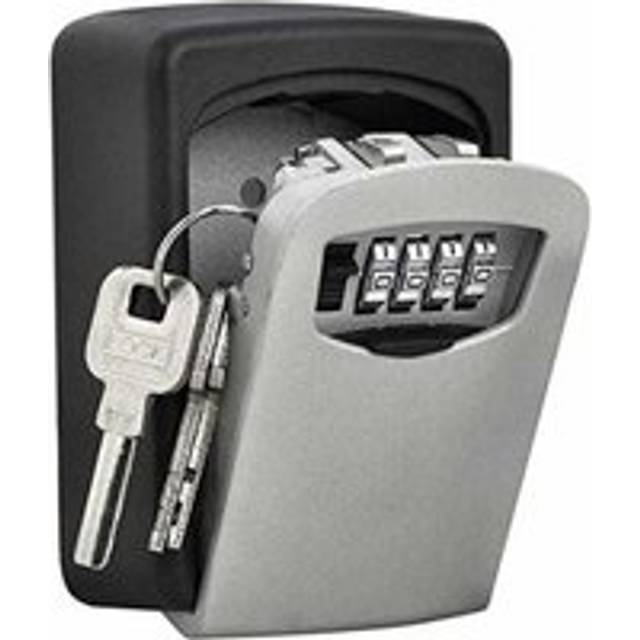 Cyslmuk - High Security Police Safe, 4 Digit Wall Mounted Key Box, High Security Combination Lock for Storing Keys