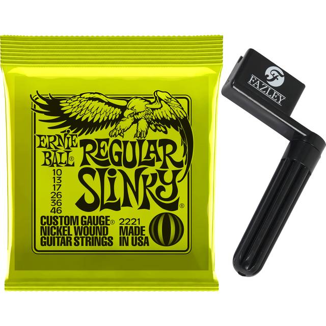 Ernie Ball 2221 Regular Slinky 10-46 & Fazley SW01 string winder