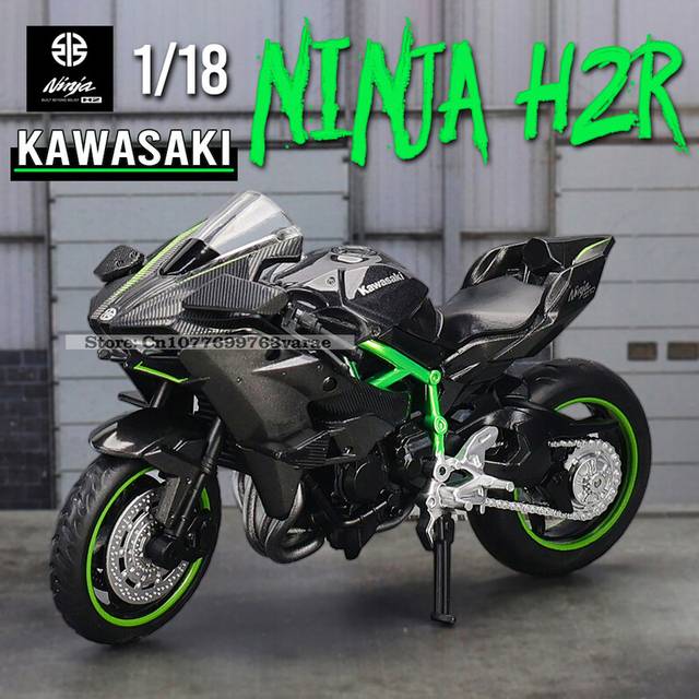 (1-18 Ninja H2R) MSZ Suzuki GSX-R1000 YAMAHA YZF-R1 Classic Motorcycle Static Model Alloy Die Casting Car Toy Gifts