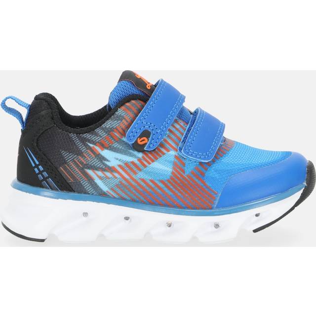 Leaf Skalka Blinkande Sneakers, Blå/Orange, 24