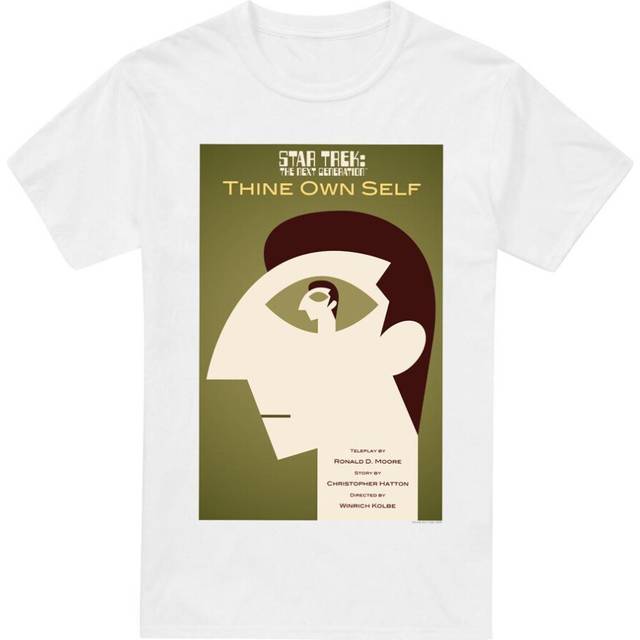 (L, White) Star Trek Mens The Next Generation Season 7 Episode 16 T-Shirt