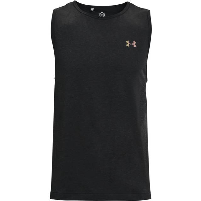 (Black, S) Under Armour Mens Vests Tank Top Summer Tees