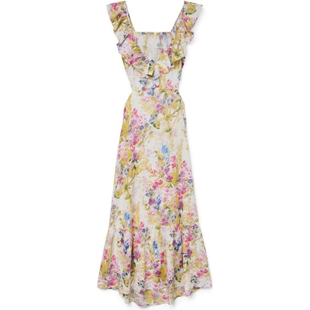VERO MODA Vmdicthe S/L Ankle Detail Dress Wvn Ga |Multi/patterned |M