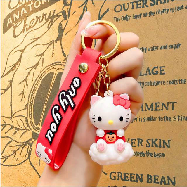 (StyleD) Adorable Creative Long Eared Rabbit Popcorn Keychain Toy Car Accessory Pendant