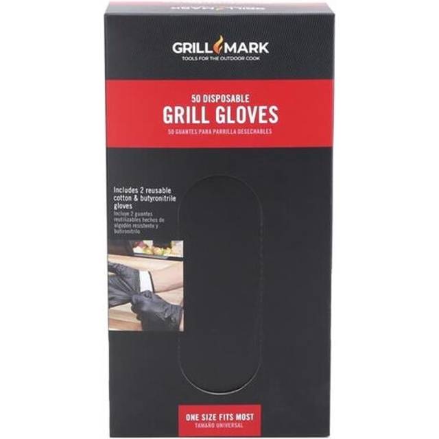 Grill Mark  Assorted Color Cotton Grilling Glove, Pack of 50