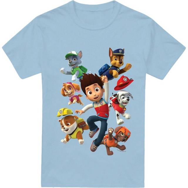 Paw Patrol Mens Ryders Pups T-Shirt 3XL ljusblå färg
