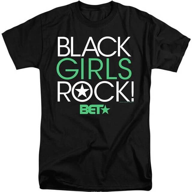Trevco Sportswear BET118-ATT-5 Bet Black Girls Rock Adult Tall Fit Short Sleeve T-Shirt, Black - 2X
