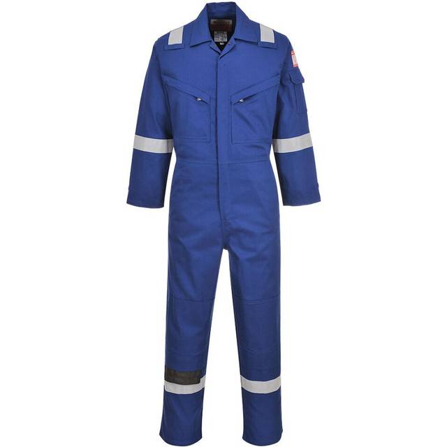 (XXL, Royal Blue) Portwest Unisex Adult Flame Resistant Anti-Static Overalls