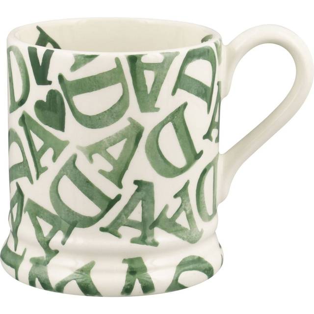 Emma Bridgewater DAD Half Pint Earthenware Mug, 300ml, Green