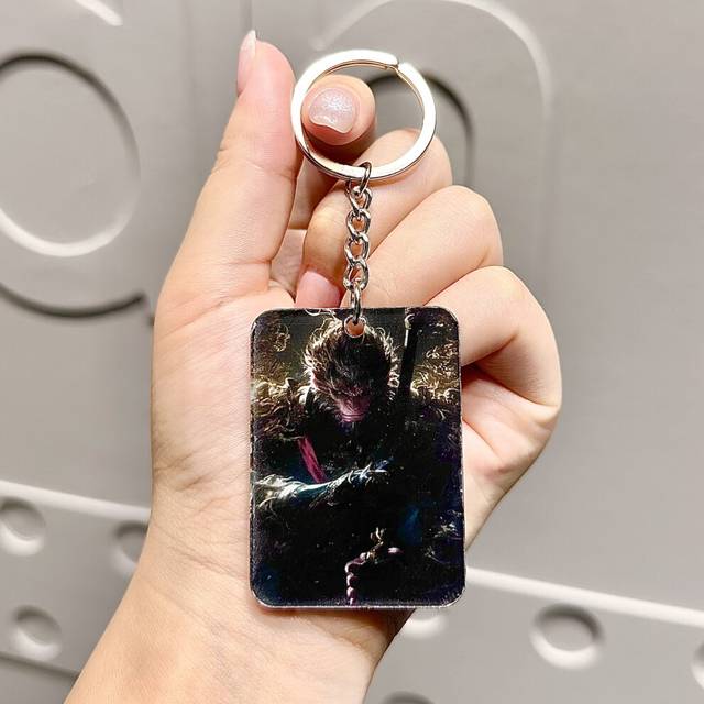 (Wukong 3) And Fun Colorful Black Myth Wukong Acrylic Keychain Perfect For Students Colleagues And Loved Ones