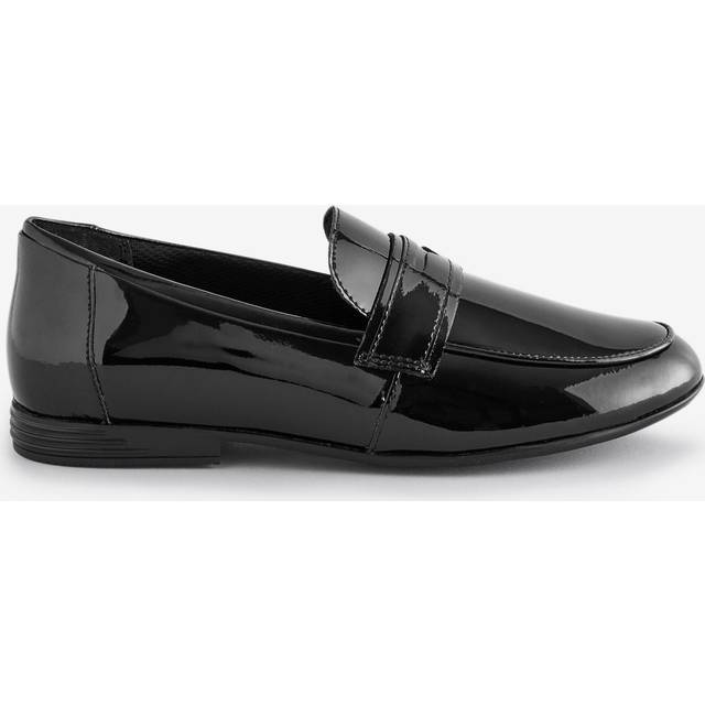 Clarks Finja Bright School Shoe - Black, Black, Size 13.5 Younger