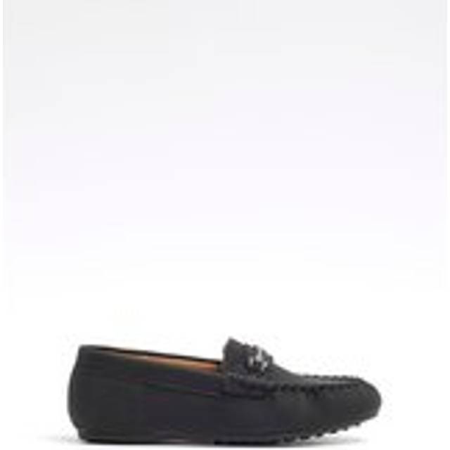 River Island Boys Snaffle Loafers - Black, Black, Size 5 Older