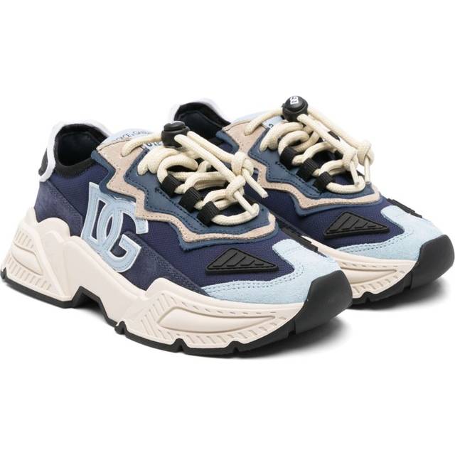 Dolce & Gabbana Kids - Daymaster sneakers - kids - Calf Leather/Elastane/Polyamide/Polyurethane/Calf Leather/Rubber - 33 - Blue