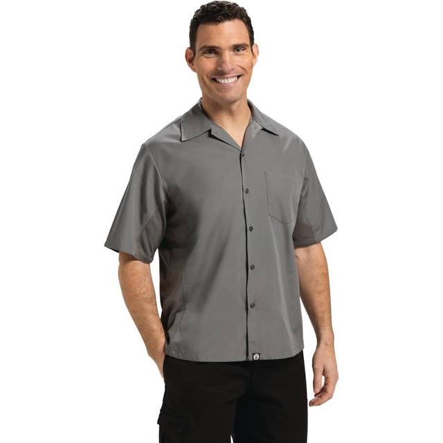 Chef Works Unisex Cool Vent Chefs Shirt Grey XL
