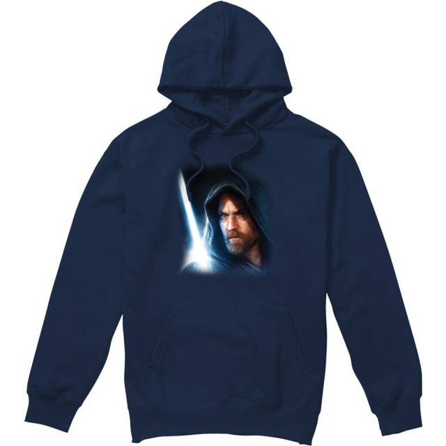 (S, Navy) Star Wars Mens Obi Wan Kenobi Poster Hoodie