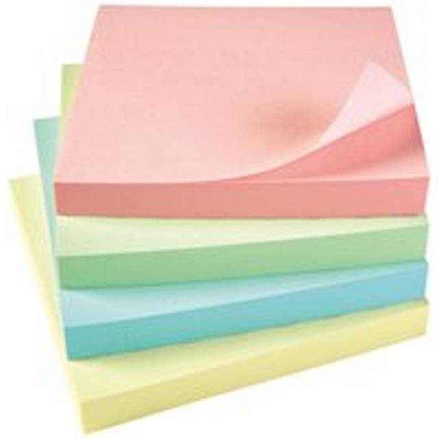 Sticky Notes Removable Pastel 76x76mm (Pack of 12) 912955